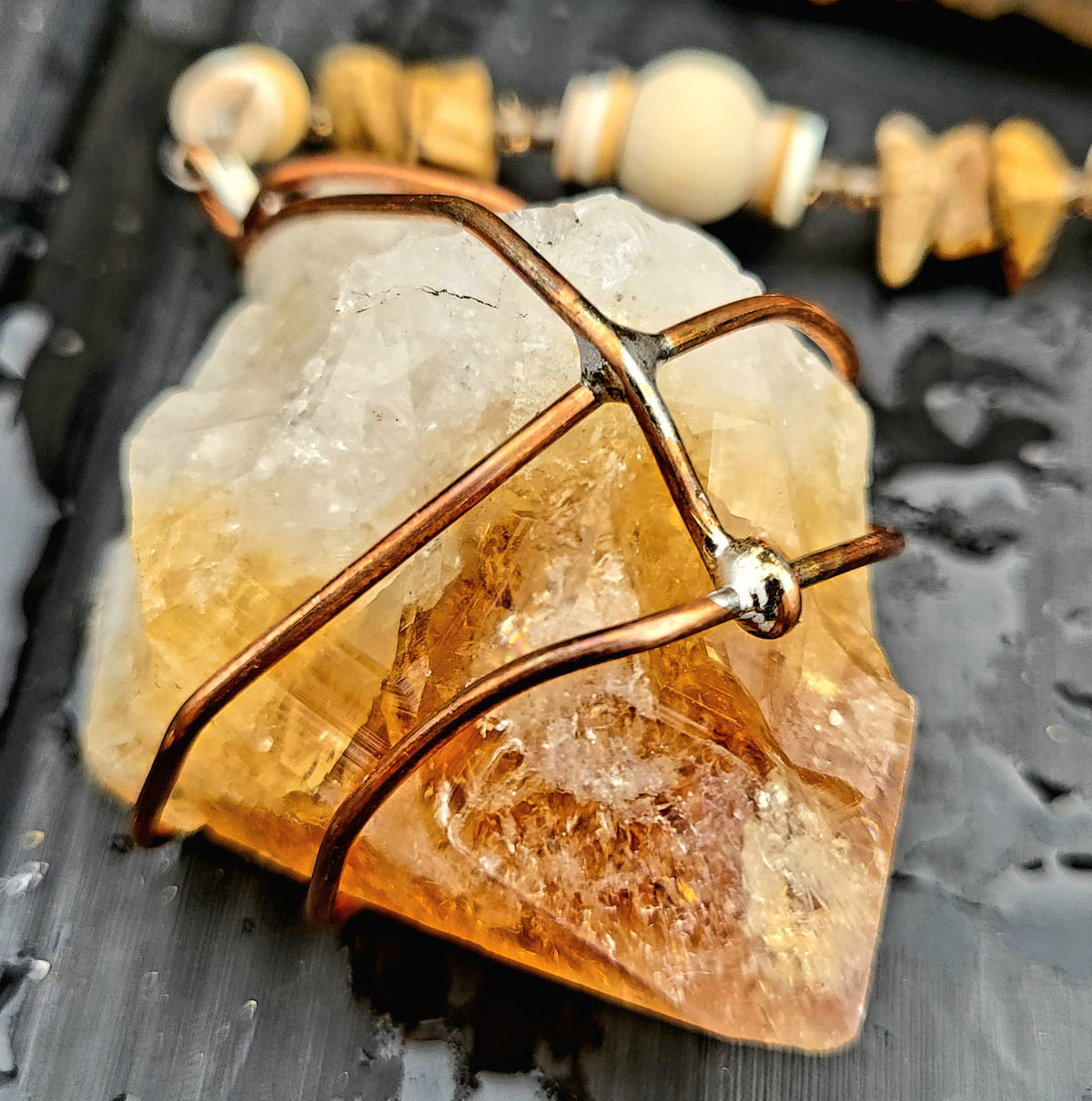 Orange Crystal Mobile - Uplifting & Releasing Emotions