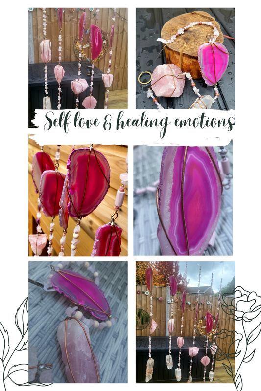 Crystal Mobiles_ Pink Emotionally Soothing & Calming, love