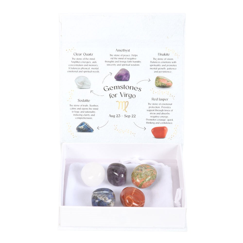 Virgo Crystal Tumble stone Set