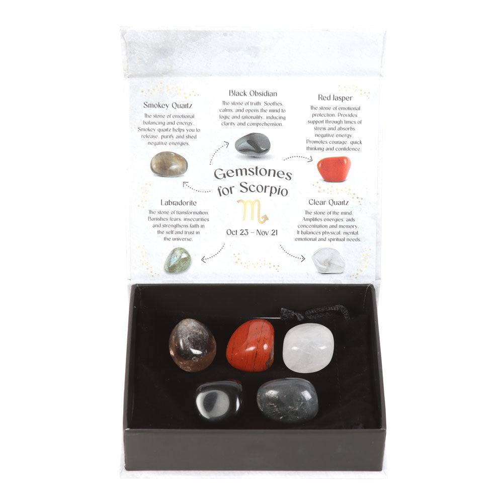 Scorpio Crystal Tumble stone Set