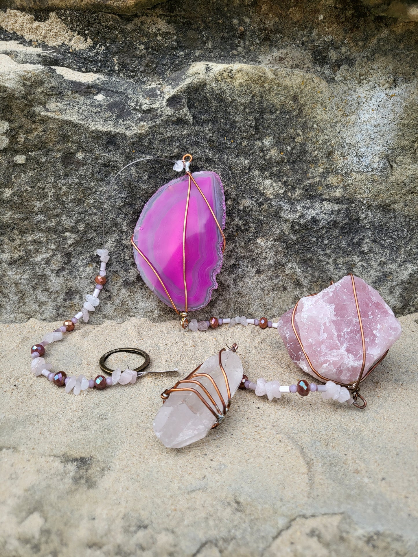 Crystal Mobiles_ Pink Emotionally Soothing & Calming, love