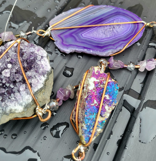 Crystal Mobiles_ Purple _ Connecting to your Spiritual Self